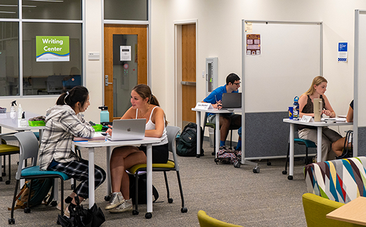 Students studying in the ALTC